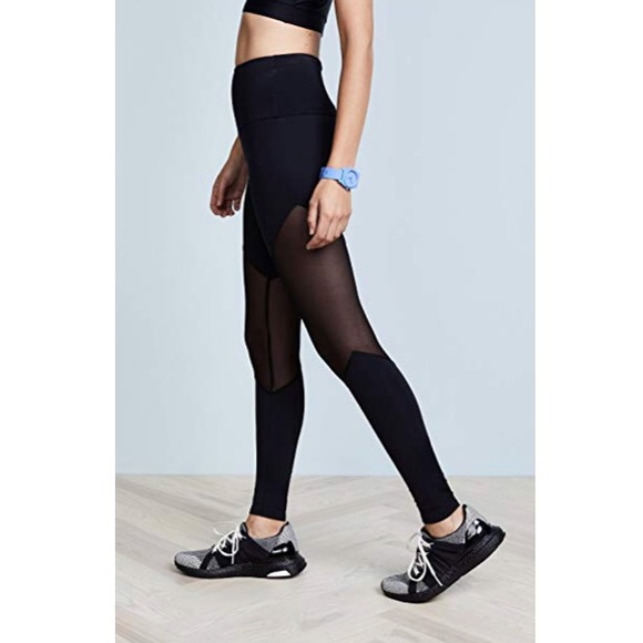 onzie // high rise black mesh full length leggings - Picture 4 of 6